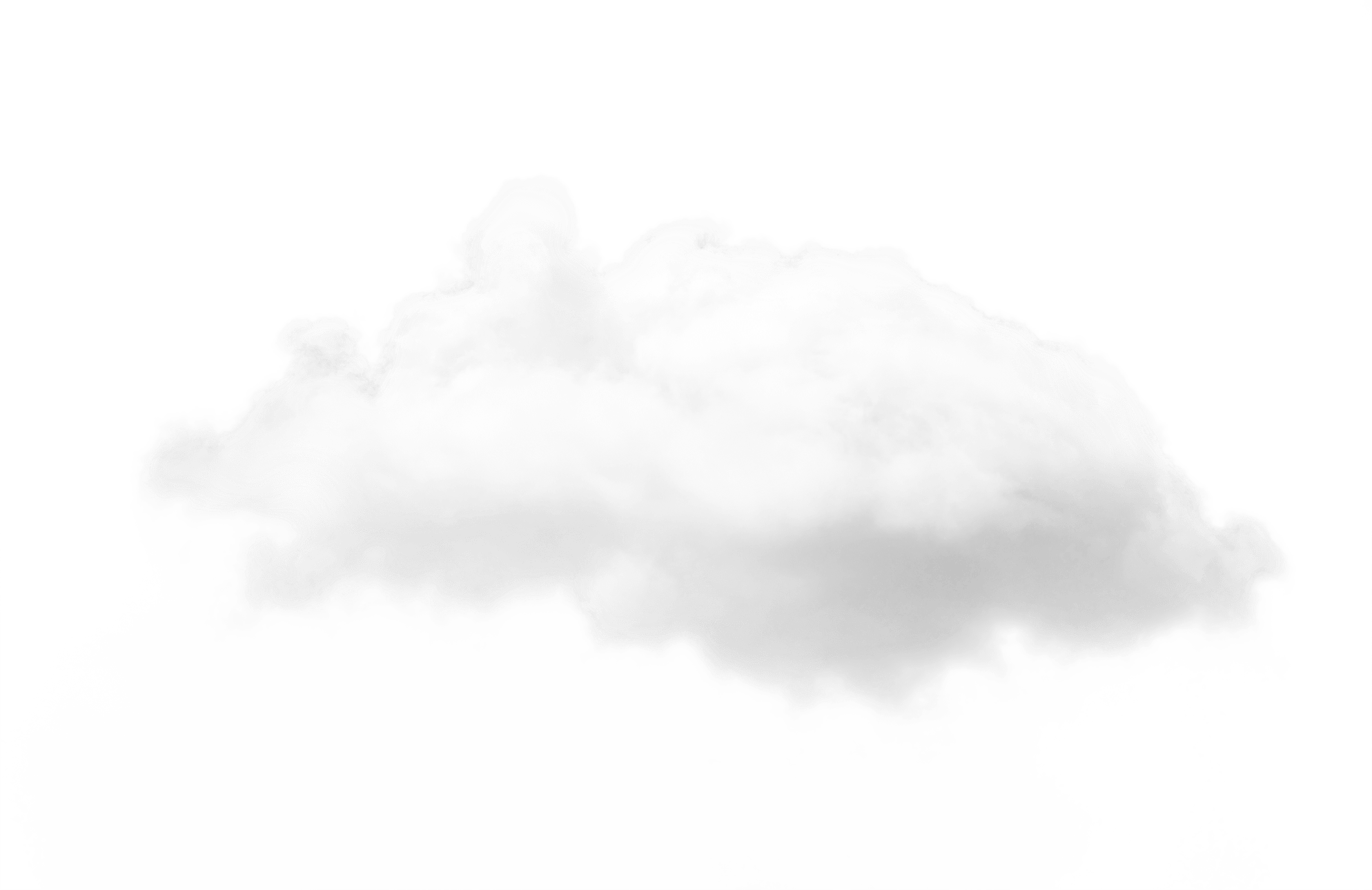 Fluffy white cloud against a solid green background, illustrating the sky's natural elements for educational or design purposes.